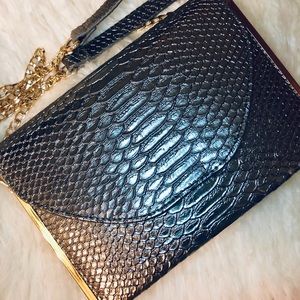 Madison West Snake Skin Crossbody